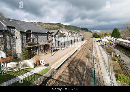 Betws-y-Coed stazione ferroviaria nel Galles del Nord Regno Unito Foto Stock