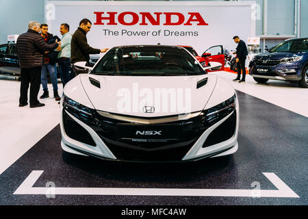 Bucarest, Romania - MARZO 28, 2018: Honda Automobili a Bucarest International Car Show Foto Stock