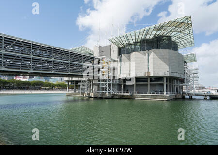 La costruzione di Oceanario di Lisbona, Portogallo Foto Stock