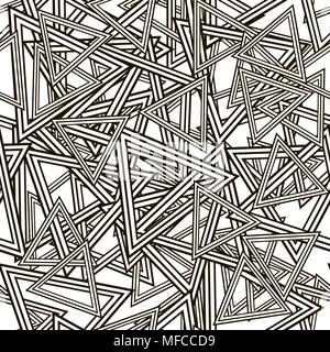 Striped triangoli del modello senza giunture Illustrazione Vettoriale