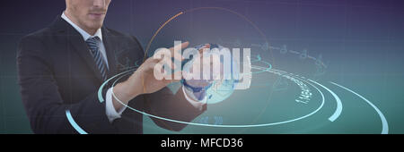 Immagine composita di imprenditore la presentazione Foto Stock