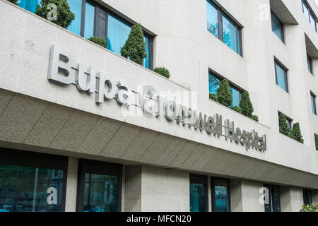 Il settore privato Bupa Cromwell Hospital, Cromwell Road, Kensington, London, SW5, Regno Unito Foto Stock