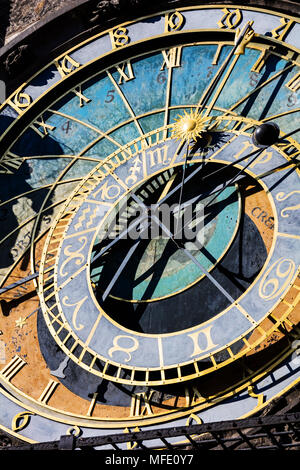 Orologio astronomico di Praga, Chech repubblica, Europa Foto Stock
