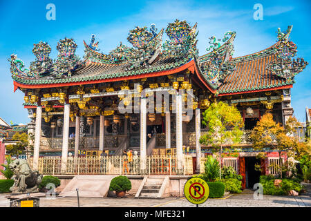 Leong San Tong Khoo Kongsi, Cinese Clan House, tempio, George Town, Penang, Malaysia Foto Stock