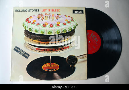 Il Rolling Stones (lasciare spurgare) Album coperchio manicotto da Decca record. Foto Stock