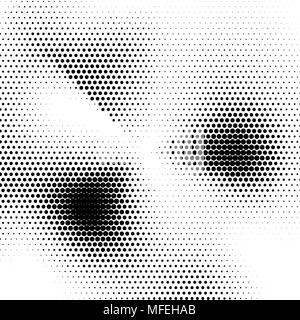Abstract Texture di mezzitoni. Vector nero e sfondo bianco Illustrazione Vettoriale