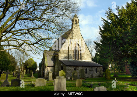 Santa Maria Vergine Chiesa, Micklefield, Yorkshire aperto nel 1861 quando la nuova parrocchia Micklefield è stato creato. Foto Stock