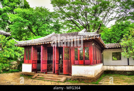 Amministratore di umile's Garden, il più grande giardino di Suzhou Foto Stock