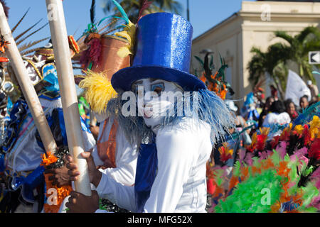 Sfilata di Carnevale in Repubblica Dominicana Foto Stock