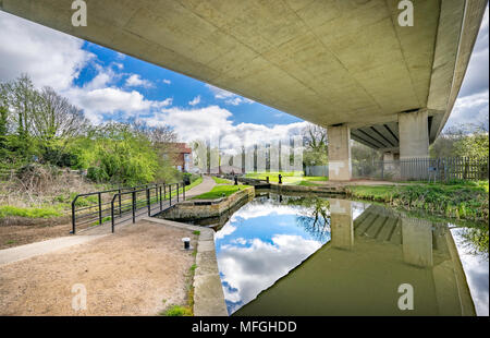 Il Chesterfield Canal Foto Stock