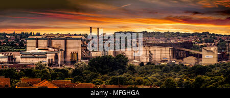 Aldwarke impianto siderurgico, Rotherham, South Yorkshire. Foto Stock