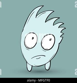 Funny monster. Adatto per bambini storie e racconti. Illustrazione Vettoriale Illustrazione Vettoriale