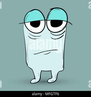 Funny monster. Adatto per bambini storie e racconti. Illustrazione Vettoriale Illustrazione Vettoriale