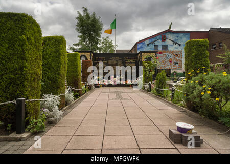 Giardino della Pace, Falls Road, Belfast, Ulster (Irlanda del Nord, Regno Unito, Europa Foto Stock