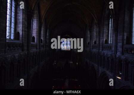 Chester Cathedral a inizio estate il sun Foto Stock