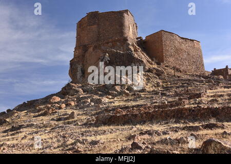 Granaio berbero, Agadir Tashelhit, sotto forma di una fortezza, Anti-Atlas montagne, Marocco, Africa Settentrionale, Africa Foto Stock