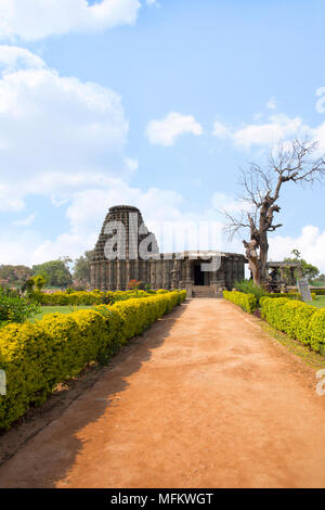 DAMBAL, nello stato di Karnataka, India. Doddabasappa facciata del tempio Foto Stock