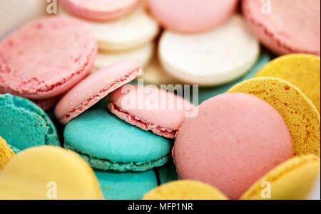 Close up macarons Foto Stock