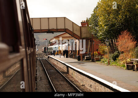 Gloucestershire e Warwickshire Steam Railway collezione. Stazione. Foto Stock