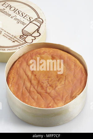 Epoisses, Cow-Milk francese di formaggio dalla Borgogna Foto Stock