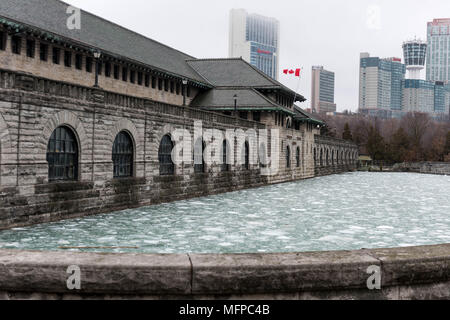 La generazione di Rankine Station è un ex idro-elettrica stazione di generazione lungo il lato canadese del Fiume Niagara in Niagara Falls, Ontario, Foto Stock