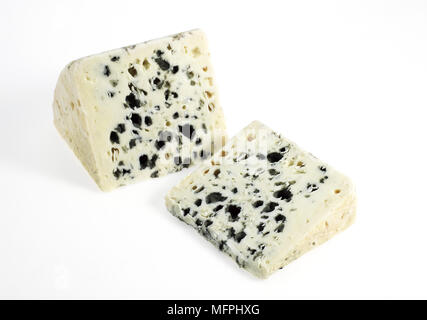 Francese chiamato formaggio Roquefort, formaggio di latte di pecora Foto Stock
