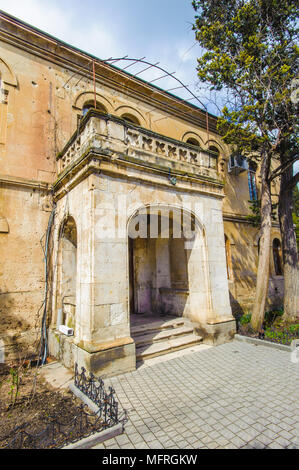 Edificio ricostruito nel Chersonesus (Crimea) Foto Stock