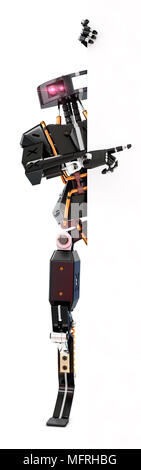 Robot rivolti a qualcosa, rendering 3D Foto Stock