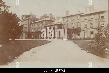 Oatlands Park Hotel, Weybridge, Surrey come era nel 1908 Foto Stock