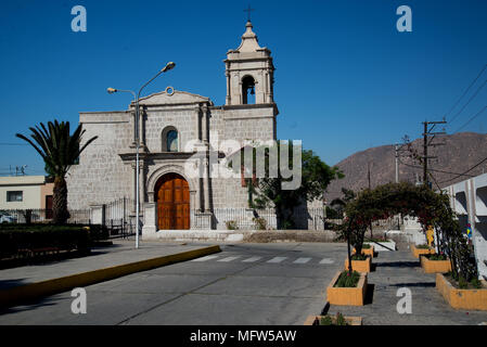 Uno dei molti della chiesa Socabya nel distretto di Arequipa Foto Stock