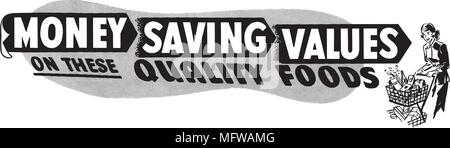 Risparmiare denaro valori - retrò Banner clipart Illustrazione Vettoriale