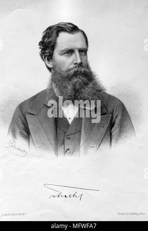 HEINRICH von Ferstel (1828-1883) architetto austriaco Foto Stock