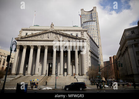 Manhattan nella città di New York New York County Corte suprema di tutta Foley Square Foto Stock