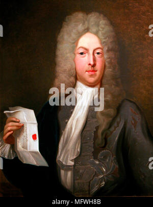 John Law (1671 - 1729), economista scozzese Foto Stock