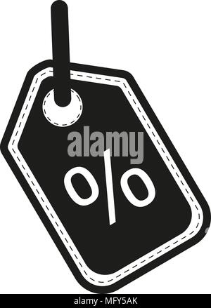 Icona di sconto in elegante stile piatto isolato su sfondo. Sconto pagina icona simbolo per il vostro web site design sconto logo icona, app, UI. Icona di sconto illustrazione vettoriale EPS10. Illustrazione Vettoriale