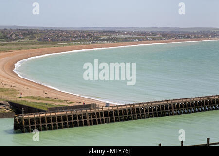 Seaford Bay da Newhaven Fort Inn East Sussex Foto Stock