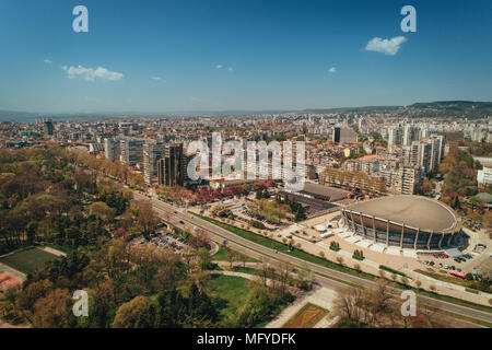 Varna. La Bulgaria. 23 Aprile 2018 : Palazzo della Cultura e dello sport in Varna. La Bulgaria Foto Stock