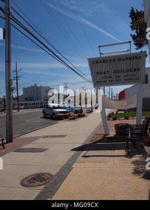 Scene di strada in Lavallette,New Jersey lungo la riva NJ. Foto Stock