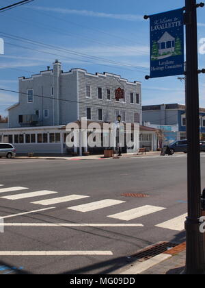 Scene di strada in Lavallette,New Jersey lungo la riva NJ. Foto Stock