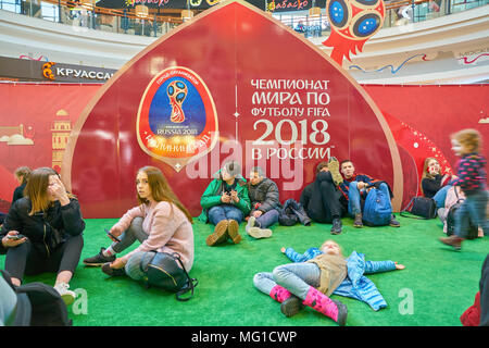 KALININGRAD, RUSSIA - circa marzo, 2018: installazione in Europa centro commerciale nella regione di Kaliningrad. Foto Stock