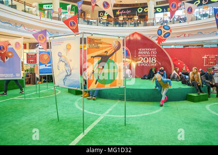 KALININGRAD, RUSSIA - circa marzo, 2018: installazione in Europa centro commerciale nella regione di Kaliningrad. Foto Stock