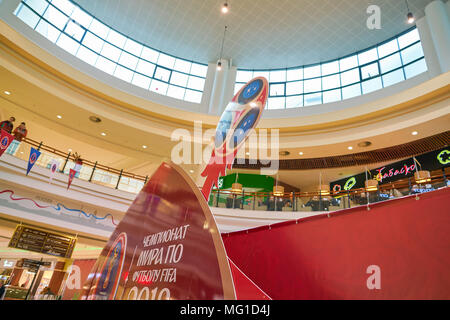 KALININGRAD, RUSSIA - circa marzo, 2018: installazione in Europa centro commerciale nella regione di Kaliningrad. Foto Stock