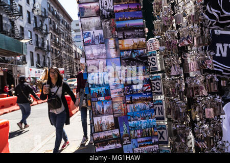 Negozio di souvenir in New York Chinatown Foto Stock