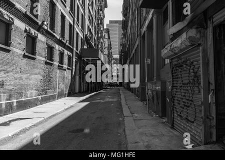 Cortlandt Alley, Manhattan New York, NY Foto Stock