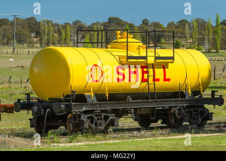 Dettaglio dalla storica Tenterfield Museo ferroviario nella regione del New England del Nuovo Galles del Sud, vicino al Queensland confine di stato, in Australia. Foto Stock