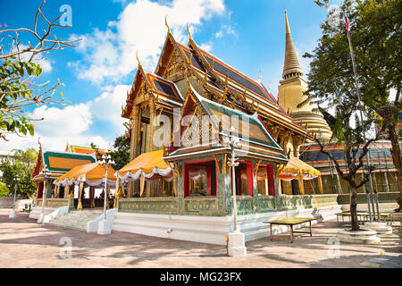 Wat Ratchabopit o Wat Ratchabophit Tempio a Bangkok, in Thailandia Foto Stock