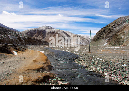 Puga sorgenti di acqua calda, Ladakh, Jammu e Kashmir India Foto Stock