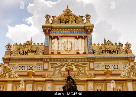 Vinh Tranh Pagoda di My Tho, il Delta del Mekong, Foto Stock