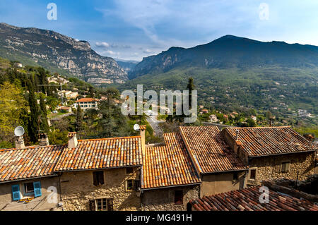 Le Bar sur Loup e Gourdon nel sud della Francia Foto Stock