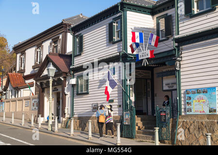 Casa francese in area di Kitano, Kobe, Kansai, Giappone Foto Stock